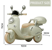 تحميل الصورة إلى عارض المعرض، Kids Electric Motorbike,6V Powered Ride Motorcycle with Training Wheels 2-6 Years Boys &amp;  Girls
