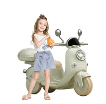 تحميل الصورة إلى عارض المعرض، Kids Electric Motorbike,6V Powered Ride Motorcycle with Training Wheels 2-6 Years Boys &amp;  Girls

