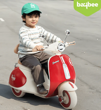 Load image into Gallery viewer, Vintage Vespa Electric Scooty with Light Music Age 1-3 years
