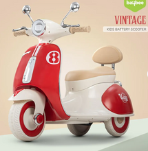 Load image into Gallery viewer, Vintage Vespa Electric Scooty with Light Music Age 1-3 years
