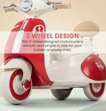 Load image into Gallery viewer, Vintage Vespa Electric Scooty with Light Music Age 1-3 years
