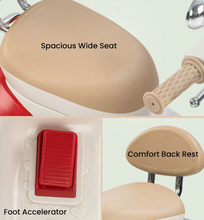 Load image into Gallery viewer, Vintage Vespa Electric Scooty with Light Music Age 1-3 years
