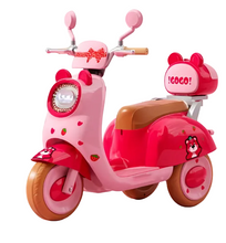 Load image into Gallery viewer, Kids Ride-on Cute Pet Style Electric Motorcycle Tricycle with Music and Lights Age 3-6

