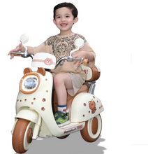 Load image into Gallery viewer, Kids Ride-on Cute Pet Style Electric Motorcycle Tricycle with Music and Lights Age 3-6
