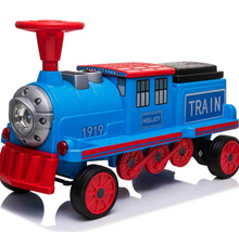 تحميل الصورة إلى عارض المعرض، Hollicy Electric Train Ride-On – Blue Age 3+
