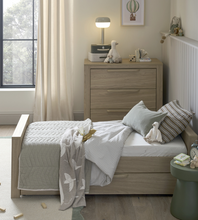 Load image into Gallery viewer, Convertible Cot Bed – Natural Oak Effect
