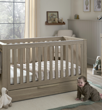Load image into Gallery viewer, Convertible Cot Bed – Natural Oak Effect
