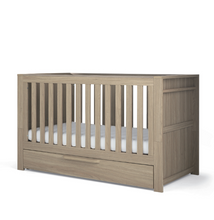 Load image into Gallery viewer, Convertible Cot Bed – Natural Oak Effect
