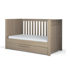 Load image into Gallery viewer, Convertible Cot Bed – Natural Oak Effect
