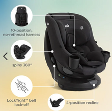 تحميل الصورة إلى عارض المعرض، Joie Chili Spin 360 Car Seat – Shale (Birth to 4 Years)
