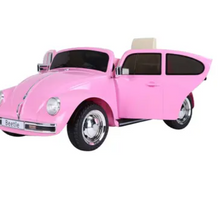 تحميل الصورة إلى عارض المعرض، Volkswagen Beetle Kids Electric Ride On Car - Pink
