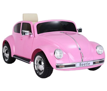 تحميل الصورة إلى عارض المعرض، Volkswagen Beetle Kids Electric Ride On Car - Pink
