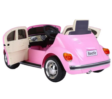 تحميل الصورة إلى عارض المعرض، Volkswagen Beetle Kids Electric Ride On Car - Pink
