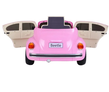 تحميل الصورة إلى عارض المعرض، Volkswagen Beetle Kids Electric Ride On Car - Pink
