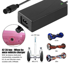 Load image into Gallery viewer, Electric Scooter Charger, 42V 2A Hoverboard Charger, 3-Pin
