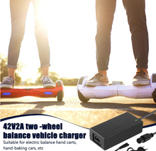 Load image into Gallery viewer, Electric Scooter Charger, 42V 2A Hoverboard Charger, 3-Pin
