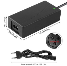 Load image into Gallery viewer, Electric Scooter Charger, 42V 2A Hoverboard Charger, 3-Pin
