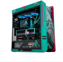 Load image into Gallery viewer, Hatsune Miku Edition Gaming PC – AMD Ryzen 9 9950X3D, NVIDIA GeForce RTX 5080, 64GB DDR5, 2TB Gen5 SSD, Windows 11 Pro
