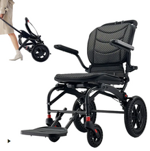 تحميل الصورة إلى عارض المعرض، Moficno Ultra Lightly Folding Manual Travel Wheelchair for Disabled and Elderly
