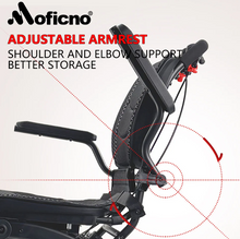 تحميل الصورة إلى عارض المعرض، Moficno Ultra Lightly Folding Manual Travel Wheelchair for Disabled and Elderly
