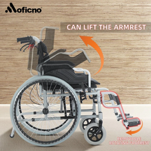 تحميل الصورة إلى عارض المعرض، Moficno 56CM Wide Foldable Lightweight Wheelchair
