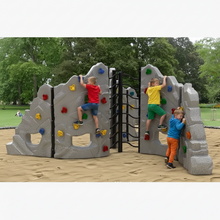 تحميل الصورة إلى عارض المعرض، Rock Climbing Wall Playground – Kids Outdoor Adventure &amp; Activity Playset
