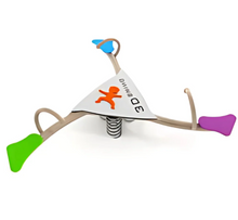 Load image into Gallery viewer, 3 Side Springer Seesaw – Kids Interactive Playground Swing
