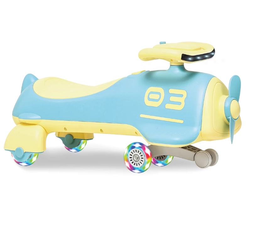 Kids Ziggy Swing Car with Aircraft Propeller-junior pilot