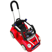 تحميل الصورة إلى عارض المعرض، Kids Ride-On Push Car, Mini Cooper Style Parent Handle, Steering Wheel 6V battery operated 2-4 years
