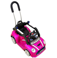 تحميل الصورة إلى عارض المعرض، Kids Ride-On Push Car, Mini Cooper Style Parent Handle, Steering Wheel 6V battery operated 2-4 years
