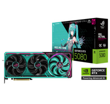 Load image into Gallery viewer, ASUS ROG Astral GeForce RTX 5080 OC Hatsune Miku Edition Graphics Card, 16GB GDDR7 256-Bit Memory, 2760 MHz
