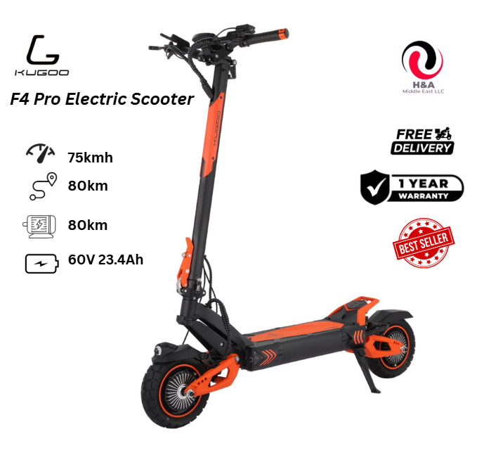Kugoo F4 Pro Electric Scooter 60V 23.4Ah 1400W Dual Motor 2025 New