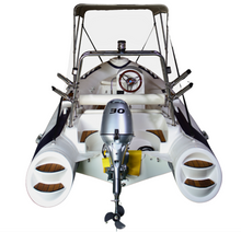 تحميل الصورة إلى عارض المعرض، Luxury RIB Boat – Teak Floor, Premium Fiber Hull &amp; Custom Options for Water front lifestyle seekers
