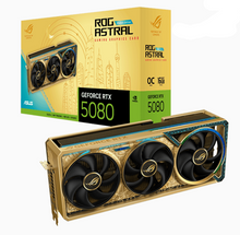 Load image into Gallery viewer, ASUS ROG Astral GeForce RTX 5080 Dhahab CORE OC 16GB Graphics Card, GDDR7 256-Bit Memory
