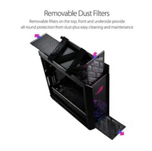 تحميل الصورة إلى عارض المعرض، Asus ROG Strix GX601 Helios RGB Aura Sync Tempered Glass Mid Tower Gaming Case
