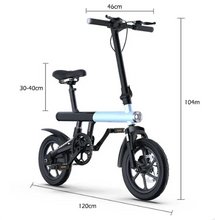 تحميل الصورة إلى عارض المعرض، CRONY C4 Folding Mini Electric Bicycle 36V 18Ah 350W
