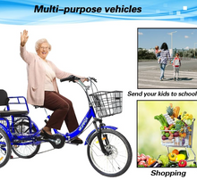 تحميل الصورة إلى عارض المعرض، Mogoo Hauler Adult Tricycle – 24 Inch Utility Cargo Trike
