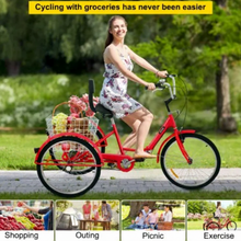 تحميل الصورة إلى عارض المعرض، Mogoo Hauler Adult Tricycle – 24 Inch Utility Cargo Trike
