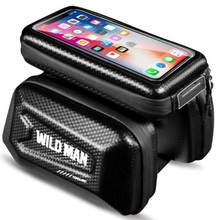 Load image into Gallery viewer, Wildman hard shell bicycle bag touch screen
