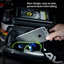 Load image into Gallery viewer, Wildman hard shell bicycle bag touch screen
