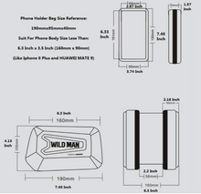 Load image into Gallery viewer, Wildman hard shell bicycle bag touch screen
