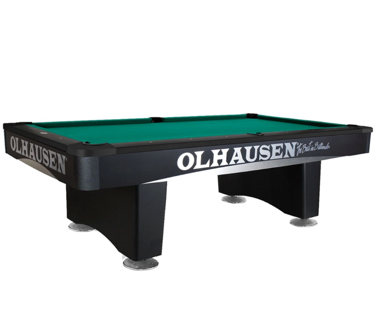 Olhausen Grand Champion III Black Billiard Table | 9FT