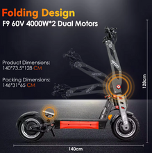 Load image into Gallery viewer, F9 Land Cruiser Electric Scooter 2024 Off Road 60V 8000W
