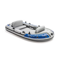 Load image into Gallery viewer, Intex 4-Person Excursion Inflatable Boat – 124 × 65 × 17 in
