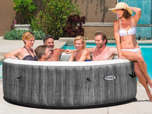 تحميل الصورة إلى عارض المعرض، Intex PureSpa™ Greywood Deluxe Round – 6 Person Inflatable Spa (217 × 71 cm)
