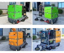 Load image into Gallery viewer, Electric Large Industrial Sweeper Street Sweeper Machine with Cap
