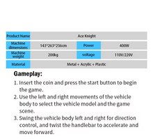Load image into Gallery viewer, Coin Operated Arcade Riding Moto Simulator Machine for Game Centers 2 Players Metal &amp; Plastic

