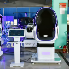 تحميل الصورة إلى عارض المعرض، Popular Indoor 9D VR Egg Chair Game Machine – Single Seat VR Cinema Simulator
