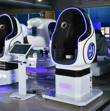 تحميل الصورة إلى عارض المعرض، Popular Indoor 9D VR Egg Chair Game Machine – Single Seat VR Cinema Simulator
