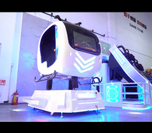 Load image into Gallery viewer, 9D Virtual Reality 5-Seat Flying UFO Cinema Machine – Motion VR Experience for malls game zones events rentals
